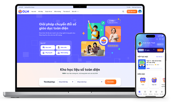 OLM - nền tảng dạy và học trên môi trường số